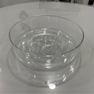 Glass Chip and Dip Bowl.